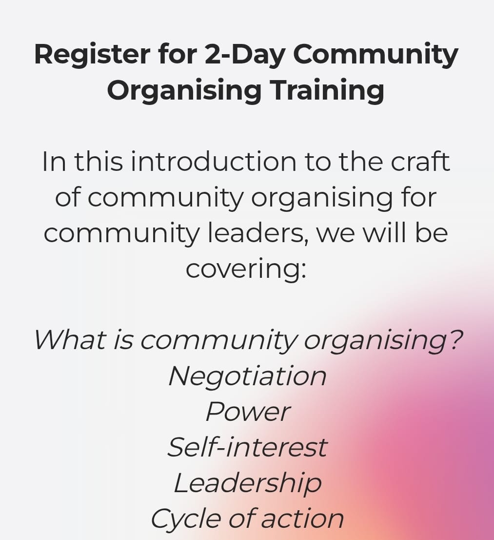 Community Organising Training